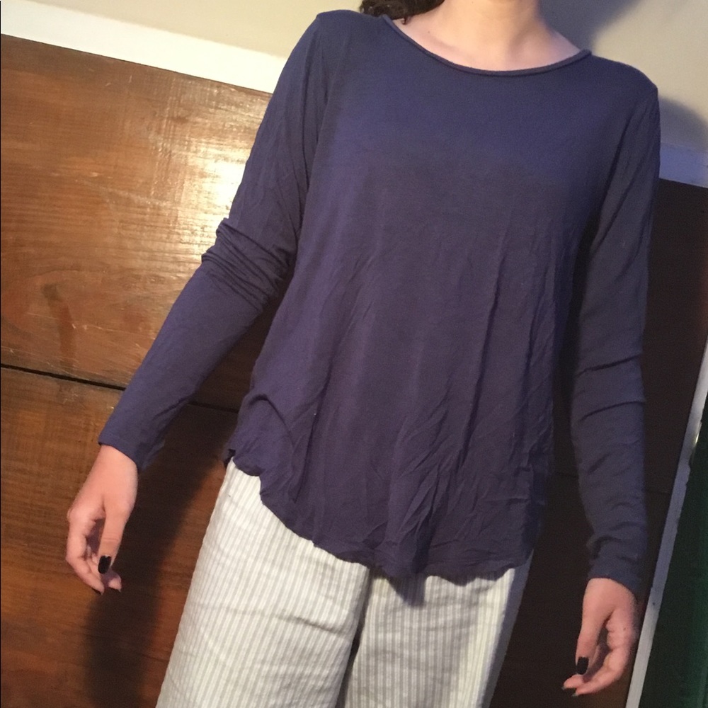 Aéropostale Navy Blue Longsleeve Blouse
